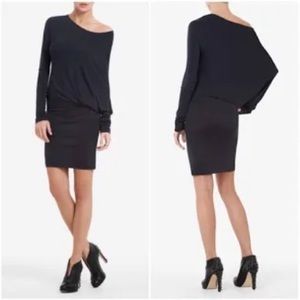 Bcbgmaxazria Laheld Navy Dolman Long Sleeve Dress
